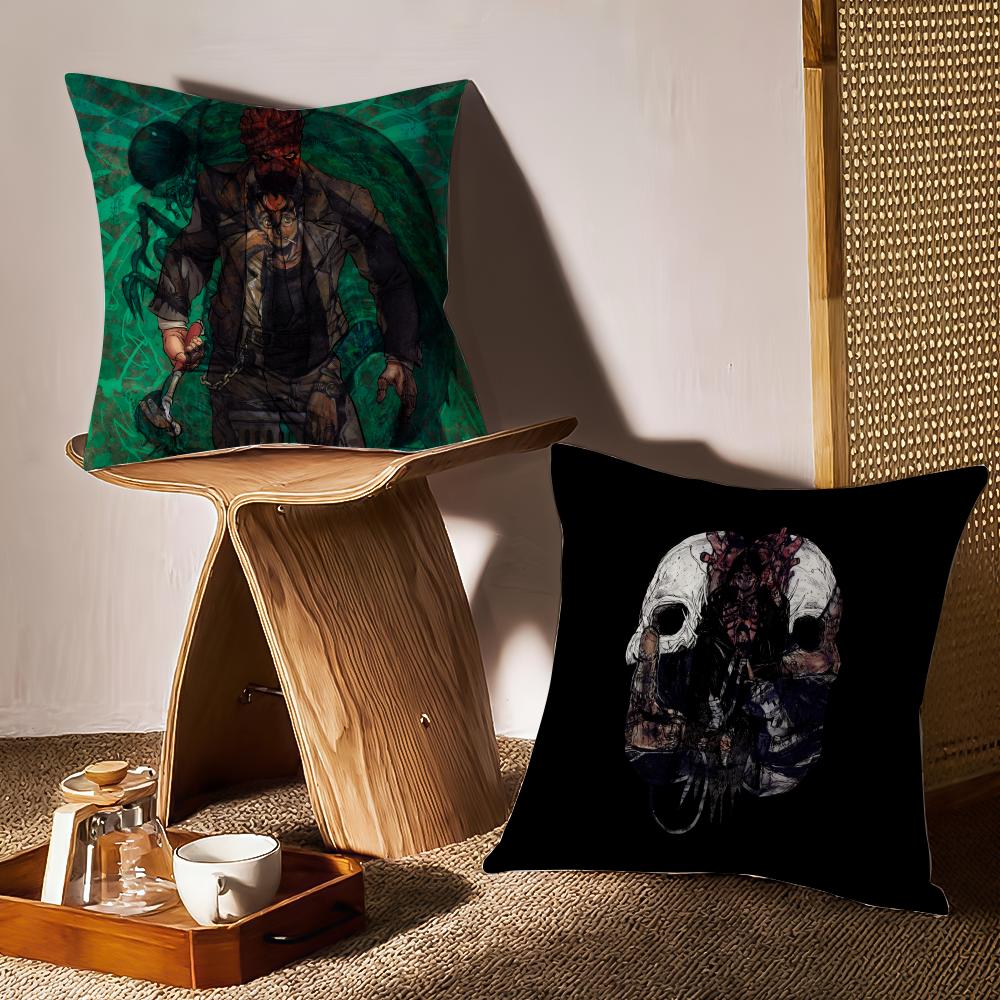 Dark Fantasy Cool Anime D-Dorohedoro Pillow Case Sofa Living Room Bedroom Headboard Backrest Cushion Square Cushion
