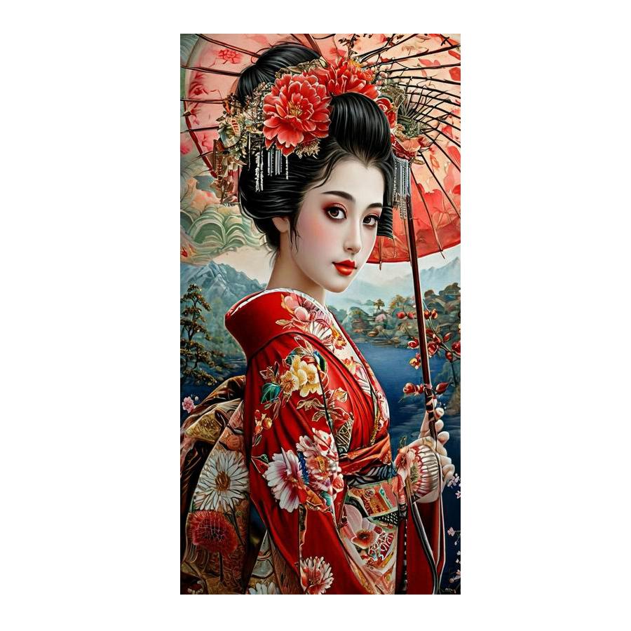 Diamond Painting New Collection Japanese Kimono Women Diy Full Rhinestone Embroidery Woman and Dragon Mosaic Cross Stitch Kits Wall Decor