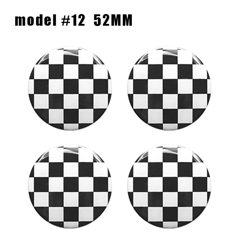 4Pc 54mm 52mm Car Wheel Center Cap Hub Covers Badge Stickers For Mini Cooper One JCW F54 F56 F60 R55 R56 R58 R60 R61 Accessories