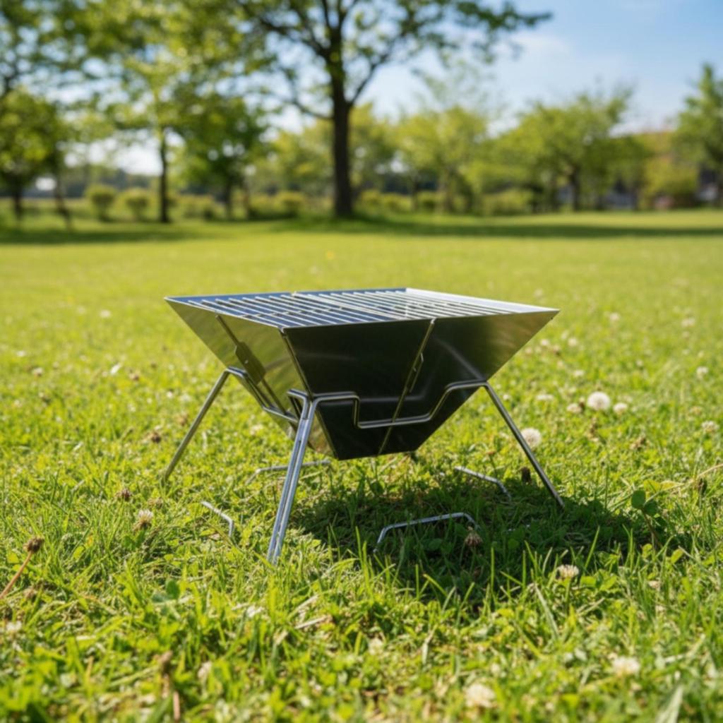 Charcoal Grill with Carry Bag High-Temperature Resistant for Camping