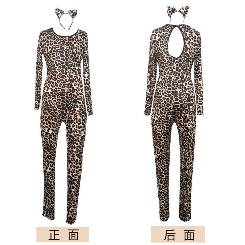 Kostiumy na Halloween, kostiumy w panterkę, kostiumy zwierzęce, kocia dziewczyna, kostiumy kociej kobiety, kup kostiumy sceniczne klubu nocnego PLAY