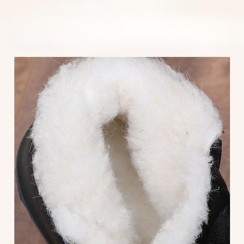 Neue Baumwollschuhe mit zusätzlichem Fleece und verdickten Schneestiefeln, wasserdichte und rutschfeste Baumwollstiefel