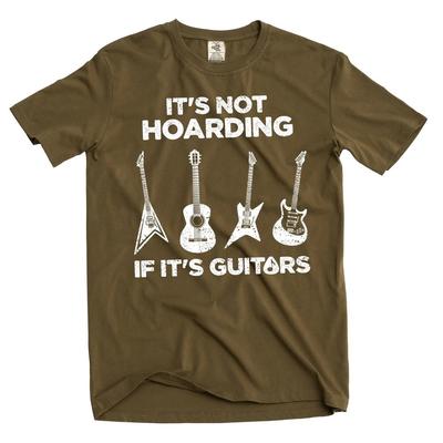 Men's Funny It Is Not Hoarding If It's Guitars T-shirt Musician Band Tee Unisex T-Shirt