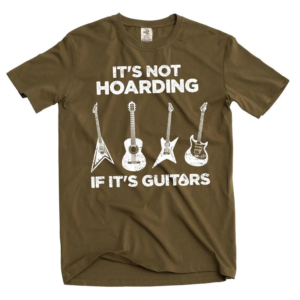 

Men s funny it is not hoarding if it s guitars T-shirt musician band tee Unisex T-Shirt XL
