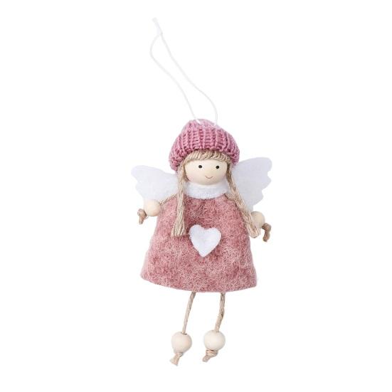 Angel Doll Pendants Plush Ornaments, Christmas Fairy Girl Hanging Pendant for Decorative Garlands Tree Home Decor, Party, New Year, Birthday