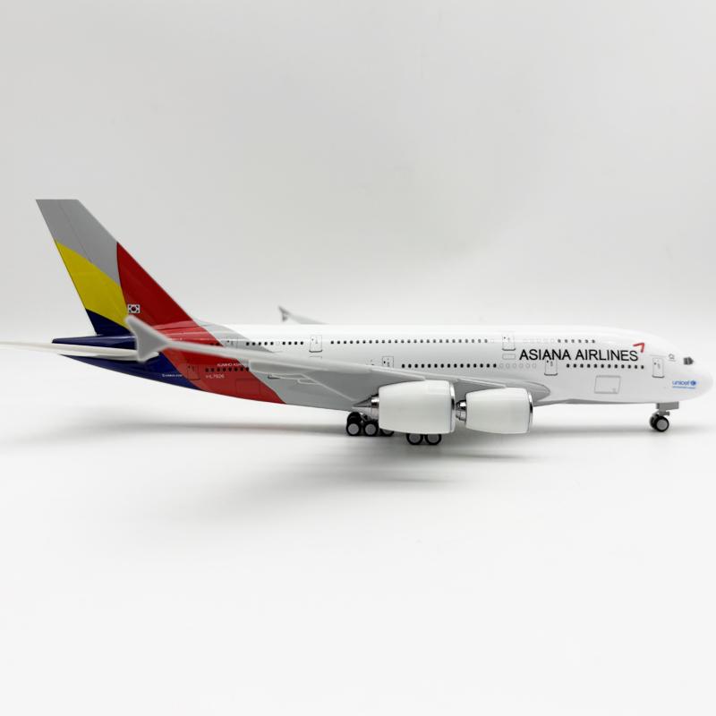 Display Scale Aircraft A380 Model 30cm Korean Air Airways Resin Airplane Collection Boutique Home Decoration Plane Gift