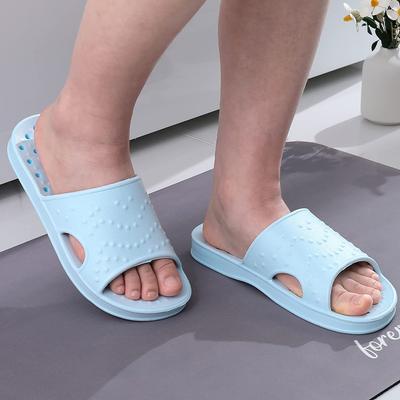 Mode Shevalues Duschschuhe für Damen Herren Haus Rutschfest Badeslipper mit Abzugslöchern Weich Leicht Schnelltrocknend Strand Pool Pantoletten