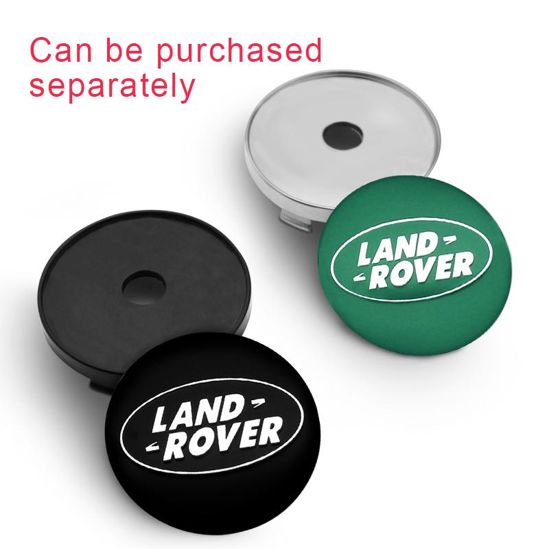 4Pcs 56mm 60mm Car Logo Wheel Center Hub Caps Badge Rim Cover Emblem For Land Rover Range Rover Evoque Velar Defender Discovery XS3
