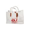 Coach Recycled Tote 42 80th Anniversary Recycled Material Recycled Canvas And Leather Tote Shopping Bag Women tote White C7072-V5CND