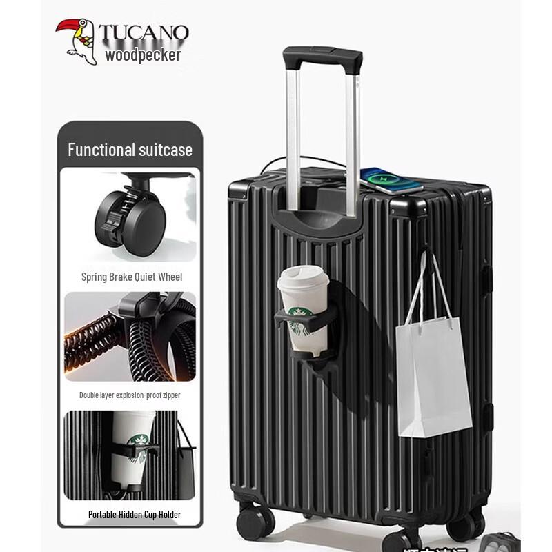 

ZMN Dual-Layer Anti-Explosion Rechargeable Luggage