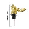Zinc Alloy Deer Head Red Wine Aerator Pourer Spout Wine Bottle Stopper Tool