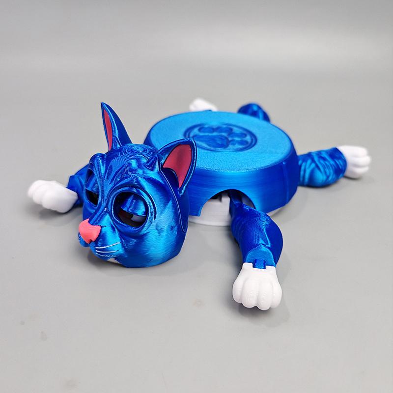 Creative 3D Printed Cat Coaster Funny Panicked Cat Cup Pad Tea Mug Coffee Drinks Holder Office Desktop Home Decoration Ornament