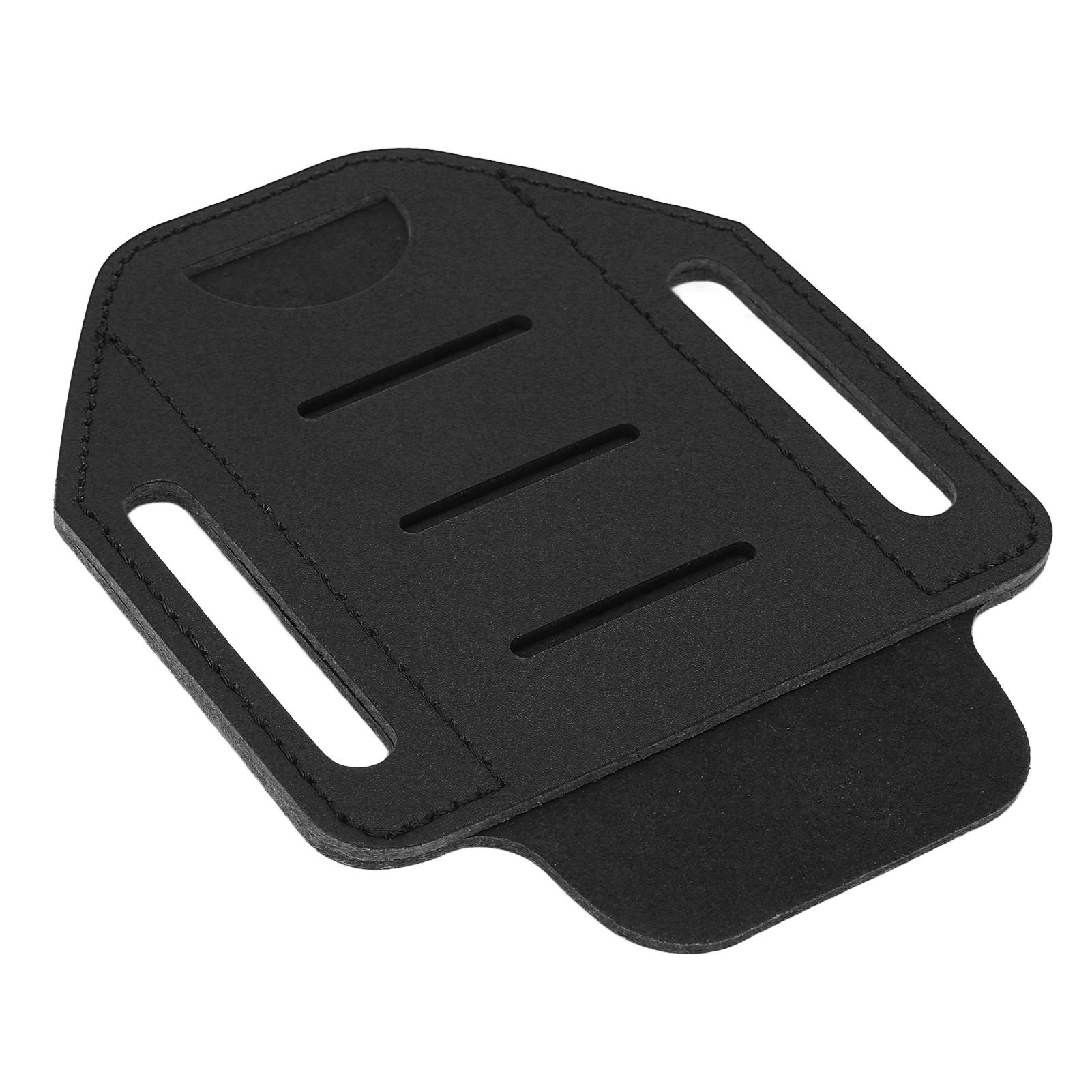 

Шкіряний футляр для багатофункціонального інструменту EDC з однією кишенькою-органайзером для пояса Ліхтарик КемпінгЧорний чорний