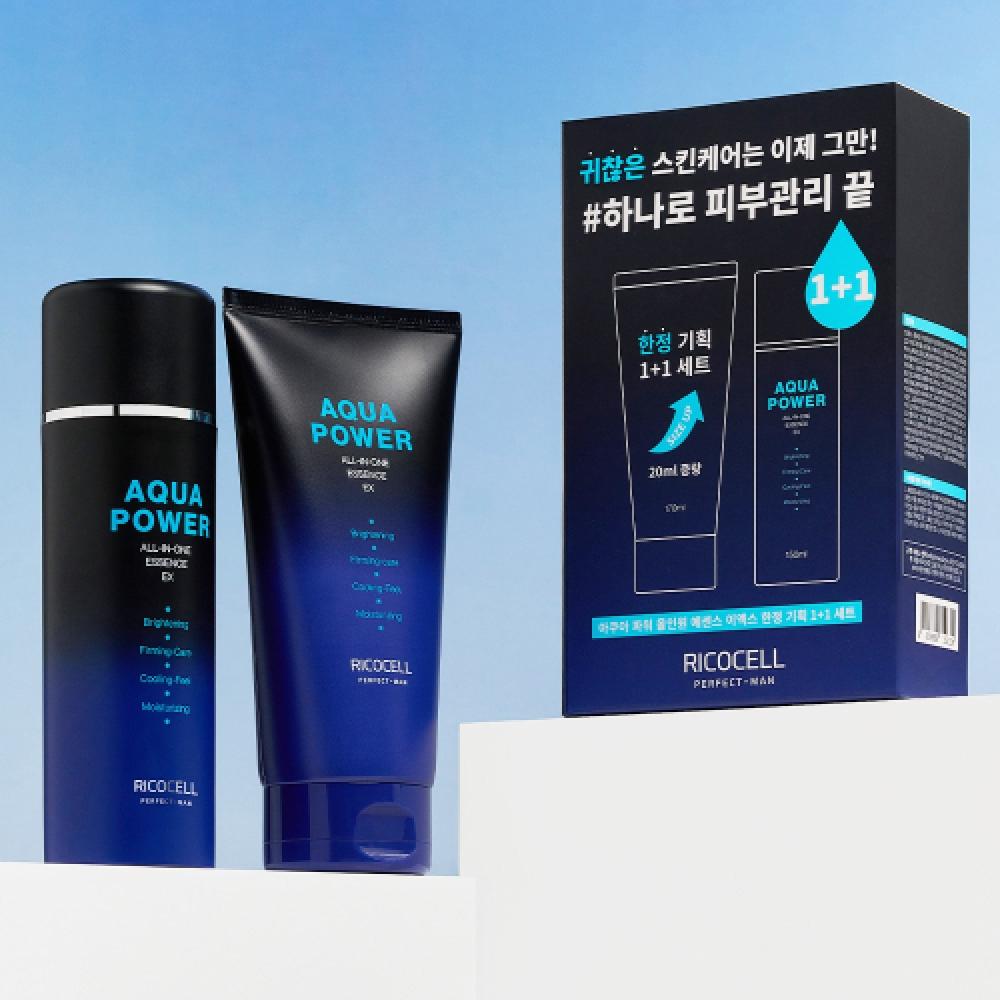 Ricocell Мужской набор Aqua Power All In One eSSence 150мл+170мл NONE