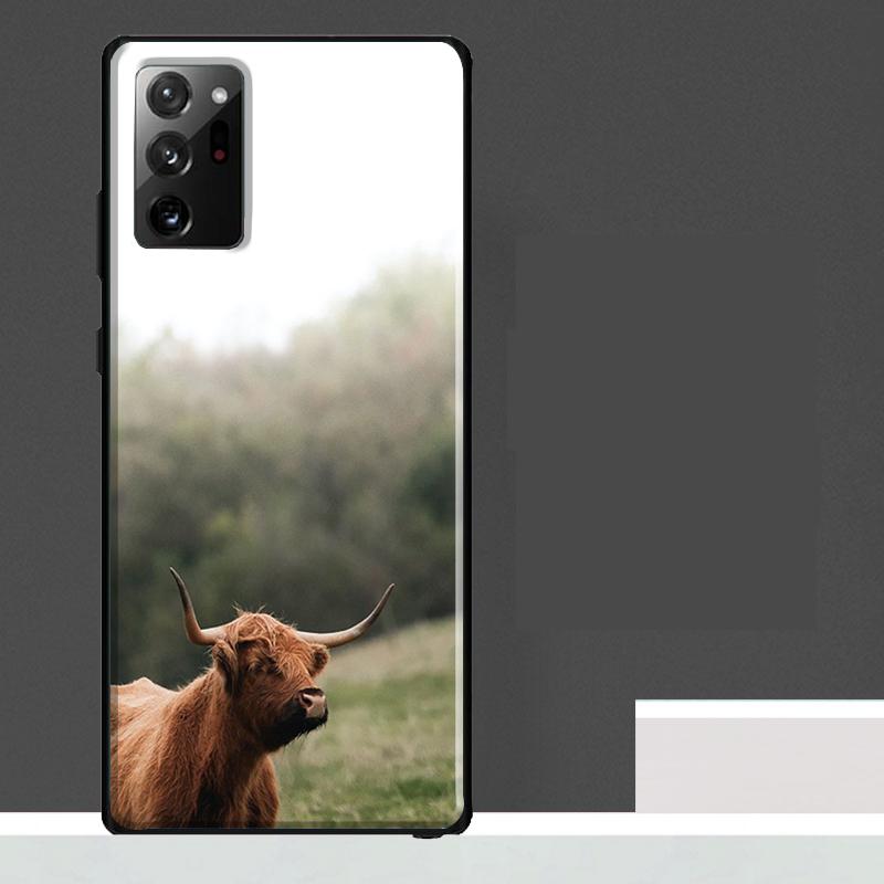 Hochlandrinder Hülle Für Samsung Galaxy S25 S24 S23 Ultra S9 S10 S20 S21 S22 Plus S23 FE S25 FE Handyhülle