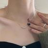 S925 Sterling Silver Irregular Snake Bone Necklace – Minimalist, Modern, and Chic for Women
