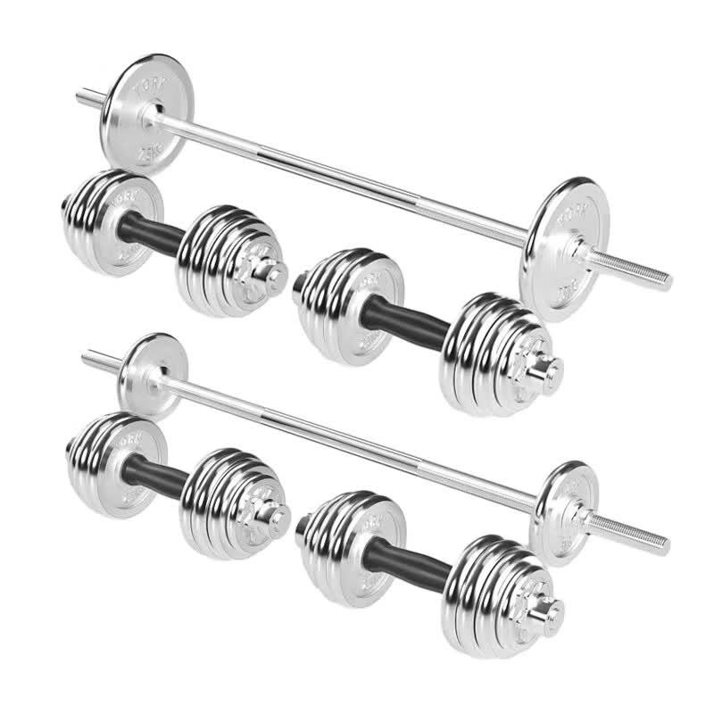 Yimai Electroplated Barbell & Dumbbell Set