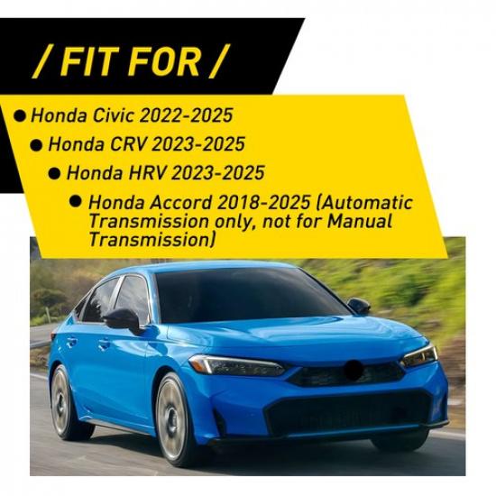 Carbon Fiber Style Gear Shift Knob Cover For Honda Accord 2018- Civic