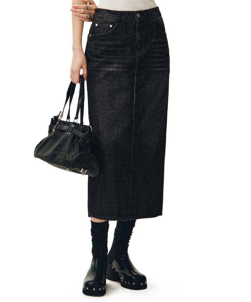 Deketeuumeon Signature Long Skirt Dcsk003Blackb