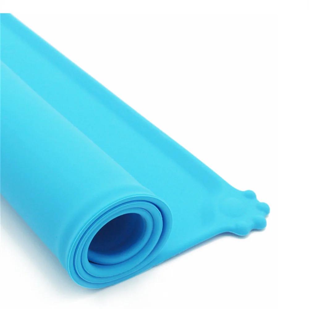 Silicone Waterproof Pet Mat For Dog Cat Pet Food Pad Pet Bowl Drinking Mat Dog Feeding Placemat Portable Outdoor Feeding