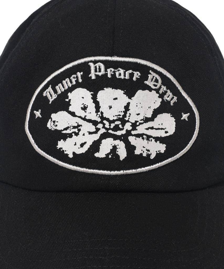 PHYSICAL DEPARTMENT Flower Applique Ball Cap_Black