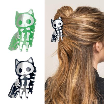 Cute Cat Grip Side Clips Hair Accessory Trendy Cat Hair Clips Accessory Portable Side Hair Adornment for Everyday Use