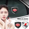 1 vnt. 3D metalinis automobilio durų skydo emblema automobilio kėbulo ženkliukas lipdukas stilius Toyota Camry Corolla Yaris Chr Auris Avensis T25