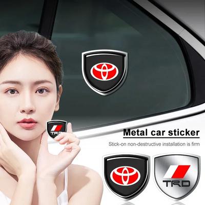 1 buc Metal 3D Emblema Scut Ușă Auto Insignă Caroserie Autocolant Styling Pentru Camry Corolla Yaris Chr Auris Avensis T25