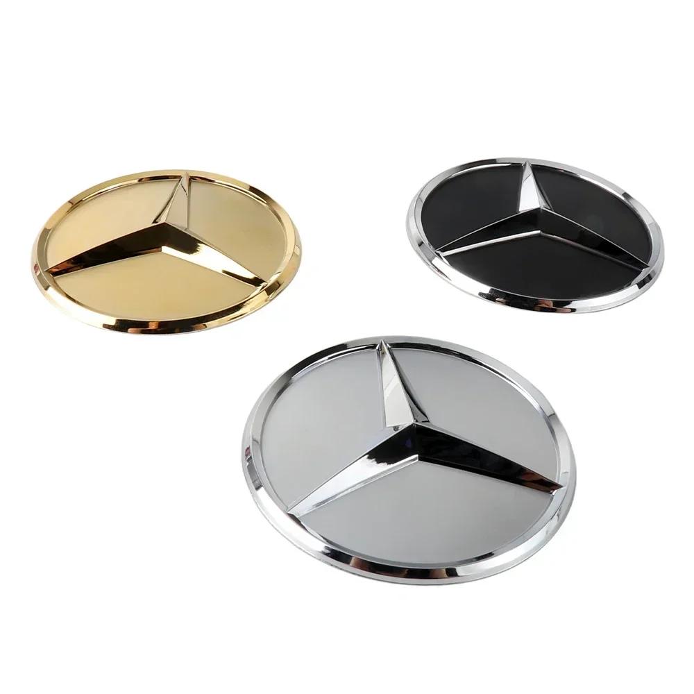 Naklejka na samochód Dla Mercedes Benz 1 szt. Aluminiowe Logo Kierownicy Samochodowej Okrągła Naklejka Wykończeniowa Dla Mercedes Benz AMG W211 W176 W177 W20