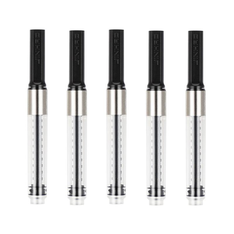 Convertitori d'inchiostro JINHAO per penne stilografiche Tipo a vite 5/3/1 PZ Calibro 2,6 mm/3,4 mm Assorbimento d'inchiostro Forniture scolastiche e per ufficio Cancelleria