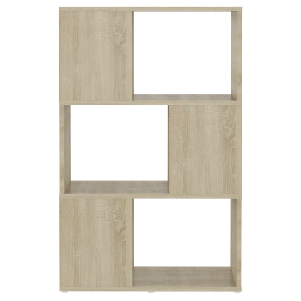 Bookshelf Room Divider Sonoma Oak 60 X 24 X 94 Cm Wood Based Material