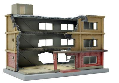 TOMYTEC 1144 GeoColle Série Combate DCM03 Edifício Destruído B Modelo de Plástico Pintado 311867