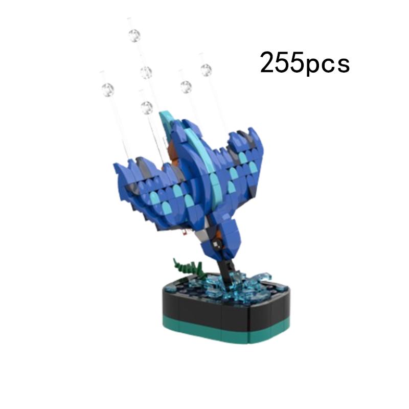 Spot MOC-183592 Animal Bird Pheasant Kingfisher Diving Robin Small Particle Assembling Building Block Model Toy Gift