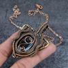 Ammolite Handmade Copper Wire Wrap Jewelry Pendant 2.76" Z6f19