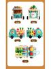 Toddler Educational Wooden Farm Radish Pull Toy - Car Shape, Color Recognition & Matching