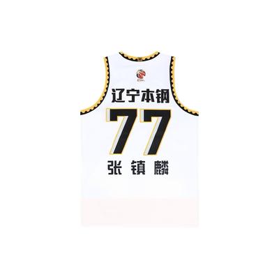 Tricou de baschet Li Ning CBA Logo Imprimeu Litere Sezonul 22 Tricou Unisex Alb AAYS541-1