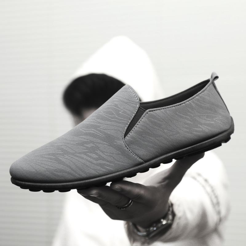 Summer new Doudou shoes men's one-pedal men's shoes spiritual guy social shoes versatile casual cloth shoes student shoes