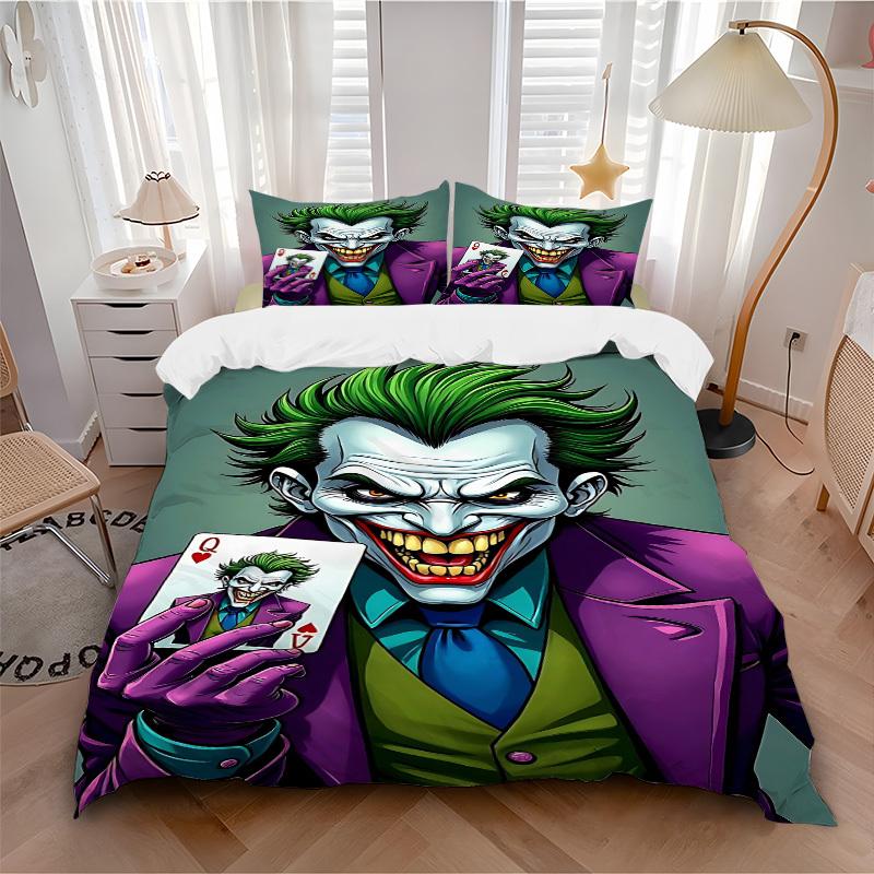 3pcs Joker Playing Cards Duvet Cover Set (1 Duvet Cover + 2 Pillowcases, No Core) - Comfortable, And Breathable Bedroom Decoration yy251104079
