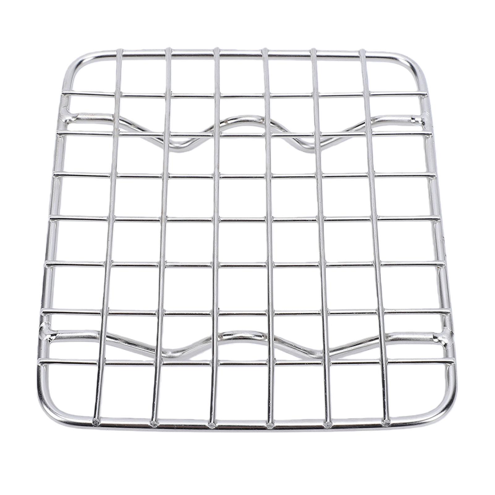 Cooking Cooling Rack Heavy Duty Stainless Steel Wire Baking Rack for Roasting Grilling Drying Oven Safe 11.5x10x1.5cm 11.5x10x1.5cm