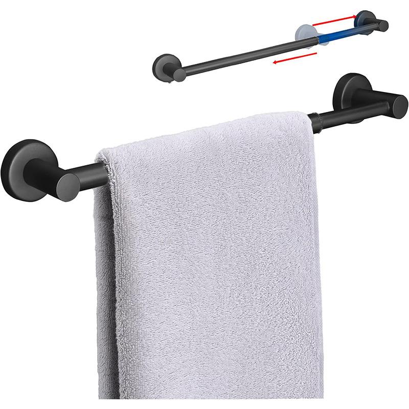 Adjustable Towel Bar Retractable Stainless Steel Rustproof Wall-mounted Extended Towel Holder for Bathroom Kitchen Accessories