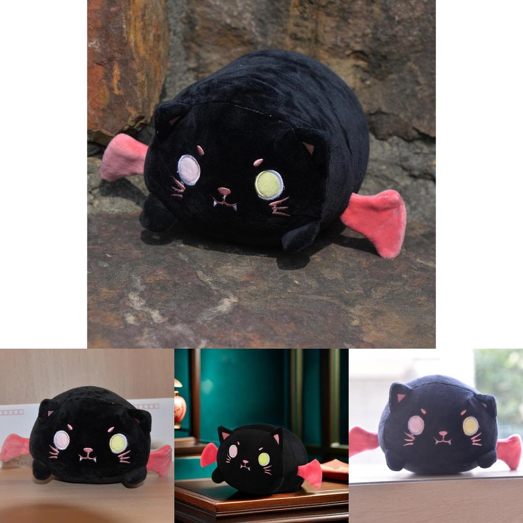 Adorable Plush Evil Black Cat Pillow For Cozy Sleep And Cuddly Companion Gift For Girls
