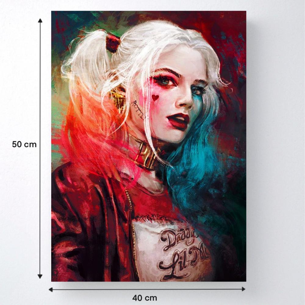 Malowanie Po Numerach Z Ramą Obrazy Do Malowania Dc Harley Quinn 40X50 Cm
