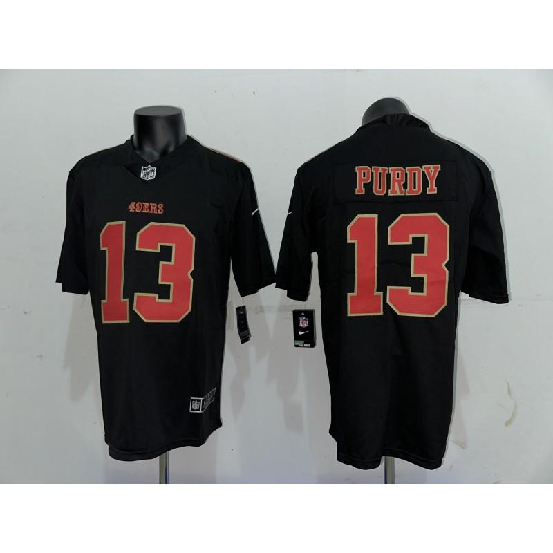 Mens NFL San Francisco 49ers Embroidered Football Jersey Short Sleeve Sport T-Shirt Fans Casual Wear