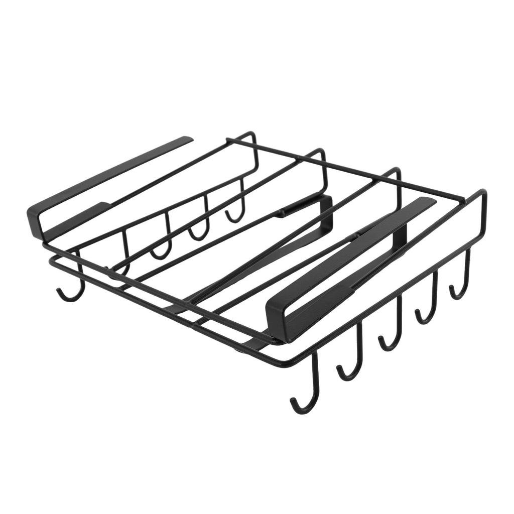 Black Carbon Steel  Hanging Chopping Board Rack, Kitchen Organizer Rack for Cutting Board Chopping Board Shelf Holder, Floating Shelves
