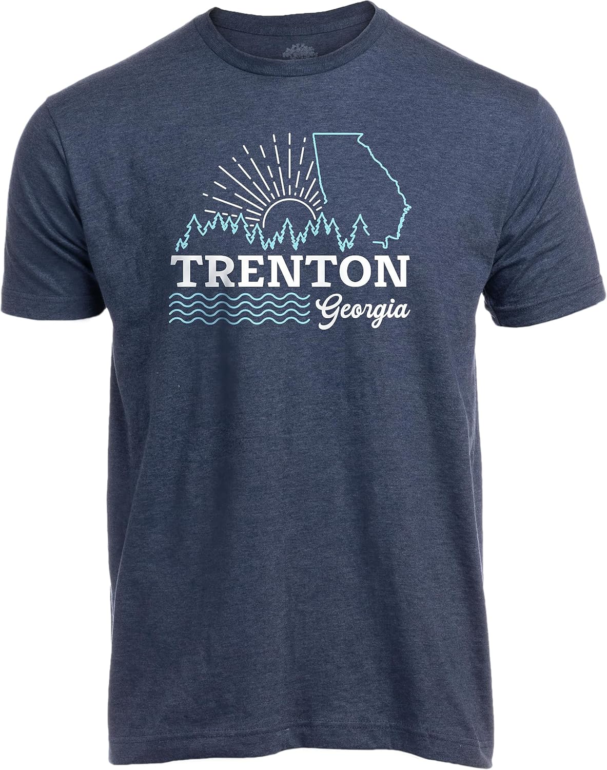 Cities and Sites of Georgia - Southern Hometown GA State Pride Tee Shirt S разноцветный
