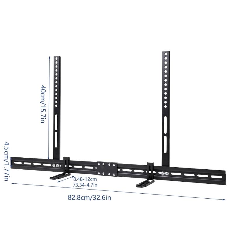 Adjustable TV Soundbar Bracket Made Of Steel for VESA 800x400mm TVs Easy Installation Mounting Bracket Heavy Duty