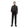 FILA Solid Color Stand Collar Fitness Pullover Long Sleeve Sweatshirt Women sweatshirt Deep-Black A11W341211F-BK