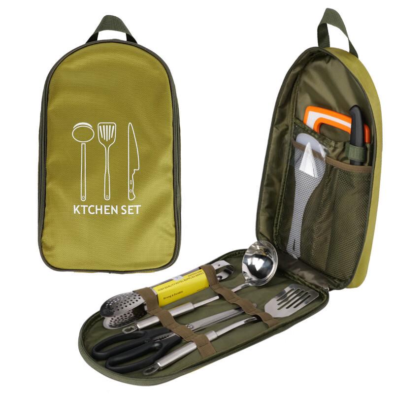 Portable Outdoor Cookware Set with Storage Bag