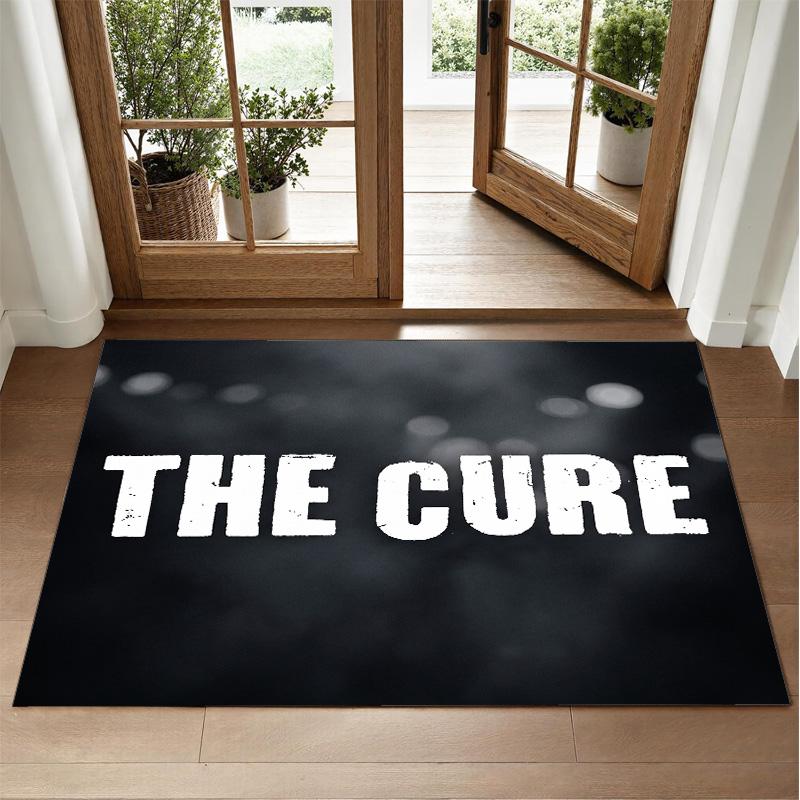The Cure Design Crystal Velvet Rug Soft Decorative Mat for Bedroom Entrance