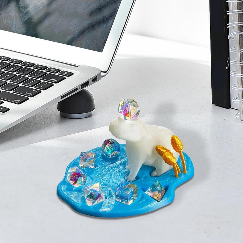 Dice Holder Tray Funny Dice Stand 3D Printed Funny Dice Tray Animal Dice Storage Accessories Decorative Desk Organizer For Game